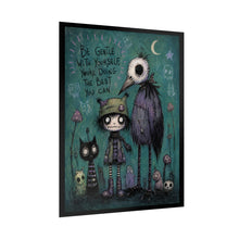 Load image into Gallery viewer, Be Gentle With Yourself Rolled Poster — Gothic Whimsical Dark Fantasy Wall Art