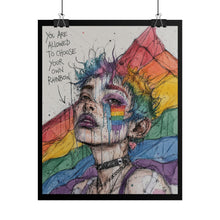 Load image into Gallery viewer, "Choose Your Own Rainbow" Pride Wall Art | Trans & Queer Identity Print
