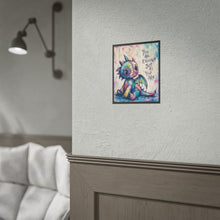 Load image into Gallery viewer, Creepy Cute Patchwork Dragon Art Print – "You Are Enough Just As You Are" Self-Love Wall Decor