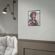Load image into Gallery viewer, "Born To Be Free" Pride Art | Fine Line Sketch Bisexual Cape Poster