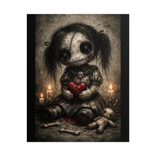 Load image into Gallery viewer, Gothic Voodoo Doll Poster – Creepy Cute Horror Art Print