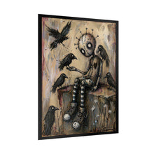 Load image into Gallery viewer, Rolled Poster — Gothic Doll with Crows Art Print