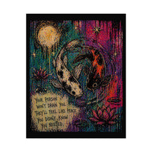 Load image into Gallery viewer, Koi Yin Yang Inspirational Art Poster — "Your Person Won't Drain You" Motivational Wall Art