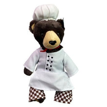 Load image into Gallery viewer, Giftable World Chef Bear Plush Stuffed Animal 10 Inch Brown White Outfit