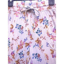 Load image into Gallery viewer, Soma Pants Women Small Bloomcore Lounge Pajama Bottoms Beige Drawstring AOP