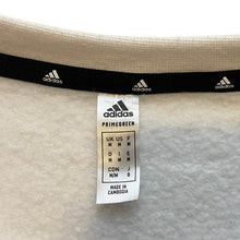 Load image into Gallery viewer, Adidas Sweatshirt Mens Medium White Black Pullover Athleisure Preppy Crew Neck