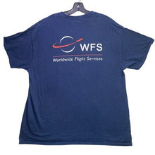 Load image into Gallery viewer, WFS Worldwide Flight Services Shirt Mens Extra Large Aviation Spell Out Grunge