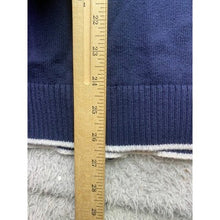 Load image into Gallery viewer, Tommy Hilfiger Sweater Mens 2XL Preppy Academia Full Zip Embroidered Crest Patch