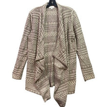 Load image into Gallery viewer, Lucky Brand Sweater Womens Medium Waterfall Cardigan Aztec Southwestern Cozy