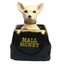 Load image into Gallery viewer, Puppy Dog Bank Ceramic Collectible Decor Chihuahua Purse Shopping NIB