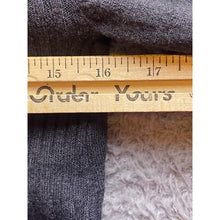 Load image into Gallery viewer, Elena Wang Dress Womens Small Charcoal Gray Angora Viscose Cutout Knit Polka Dot