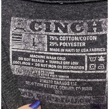 Load image into Gallery viewer, Cinch Shirt Mens Large Spell Out Logo Preppy Graphic Logo Everyday Streetwear