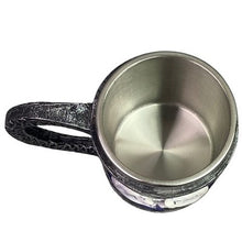 Load image into Gallery viewer, Unicorn Tankard Mug Fantasy Celtic Stainless Steel Filigree Nordic