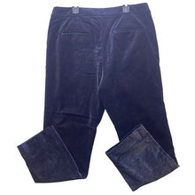 Load image into Gallery viewer, J Crew Pants Womens 12 Navy Blue Velvet Kate Career Casual Straight Leg