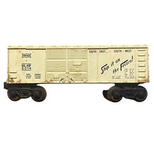 Load image into Gallery viewer, Four Vintage Lionel Train Cars Coal Tender Stock Car Caboose USA Collectible Toy