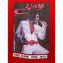 Load image into Gallery viewer, Vintage Elvis Presley Shirt Womens Small Red Single Stitch Punk Rock n Roll