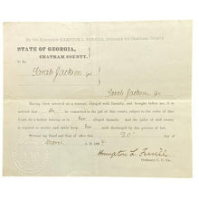 Load image into Gallery viewer, Antique 1894 Lunatic Commitment Court Paper Georgia Vintage Ephemera