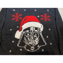 Load image into Gallery viewer, Darth Vader Ugly Christmas Sweater Mens Medium Pullover Jumper Red Black Holiday
