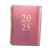 Load image into Gallery viewer, 2025 Planner Weekly Monthly Planner Spiral Bound with Tabs 6.4" x 8.6"
