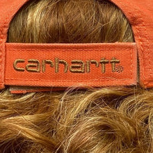 Load image into Gallery viewer, Carhartt Hat Mens Adjustable Orange Spell Out Logo