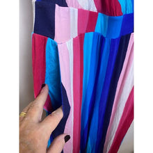 Load image into Gallery viewer, Torrid Jumpsuit Womens 2 Striped Wide Leg Color Block V Neck Casual Pockets