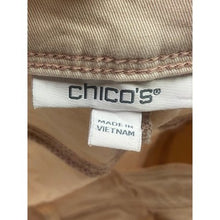 Load image into Gallery viewer, Chicos Pants Womens 14R Embroidered Floral Crop Capri Travel Costal Beachy