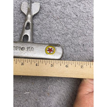 Load image into Gallery viewer, Cast Iron Airplane Toy Silver Biplane