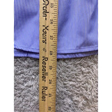 Load image into Gallery viewer, Striped Strapless Top Womens Small Blue Side Zipper Flowy Beachy Cropped NWT