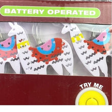Load image into Gallery viewer, 2 Pack Llama String Lights LED Battery Operated Indoor Outdoor Christmas Timer