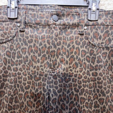 Load image into Gallery viewer, Liverpool Pants Womens 10/30 Brown Gray Leopard Print Stretch Trendy Festival