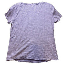 Load image into Gallery viewer, Boden Shirt Womens Small Striped V Neck Grunge Short Sleeve Casual Streetwear