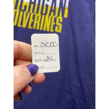 Load image into Gallery viewer, Michigan Wolverines Shirt Mens 2XL Spell Out Athletic Athleisure College