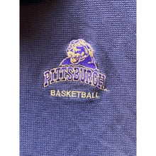 Load image into Gallery viewer, Pittsburgh Basketball Polo Shirt Mens Extra Large Navy Waffle Knit Preppy Sports