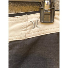 Load image into Gallery viewer, Hurley Shorts Mens Size 36 Surfing Board Spellout Logo Beach Stripe Drawstring