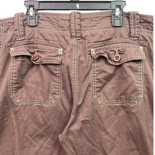 Load image into Gallery viewer, Organic Cotton Pants Womens 12 Tan Capri Convertible Beachy Costal Preppy