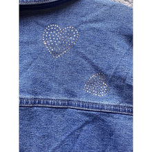 Load image into Gallery viewer, The Quacker Factory Jacket Womens Medium Rhinestone Heart Embellished Shacket