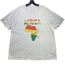 Load image into Gallery viewer, Kitokos Shirt Mens Extra Large Africa Map Spell Out AOP Everyday Streetwear