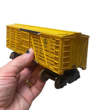 Load image into Gallery viewer, Four Vintage Lionel Train Cars Coal Tender Stock Car Caboose USA Collectible Toy