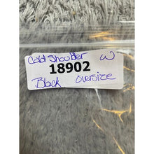 Load image into Gallery viewer, Free People Movement Shirt Womens Extra Small Black Cold Shoulder Oversized Crop