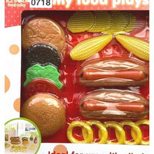 Load image into Gallery viewer, Pretend Play Food Playset Kitchen Interactive Sensory Toy NIB