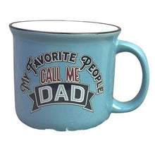 Load image into Gallery viewer, Dad Mug Enameled Camping Coffee Cup NIB