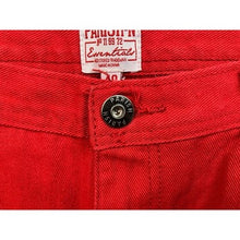 Load image into Gallery viewer, Parish Nation Jeans Mens 40x30 Red Denim Y2K Baggy Hip Hop Skate Streetwear