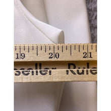 Load image into Gallery viewer, Vintage Worthington Blouse Womens 10 Ivory Embroidered Shoulder Pads Mature