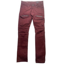 Load image into Gallery viewer, Smoke Rise Jeans Mens 32x32 Maroon Moto Grunge Punk Preppy Academia