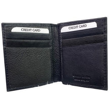 Load image into Gallery viewer, Paul Taylor Wallet Black Genuine Leather Money Clip Front Pocket MC-9 Magnetic3