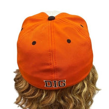 Load image into Gallery viewer, Eagles Hat Mens Medium Orange Baseball DIG Spell Out Sports Outdoors