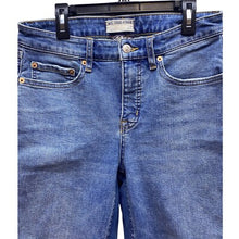 Load image into Gallery viewer, Free People Jeans Womens 27 (30x27) Blue Curvy Frayed Cuff-Off Raw Hem Cuff