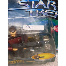 Load image into Gallery viewer, Vintage 1997 Playmates Star Trek Commander Riker Action Figure Galactic Gear New