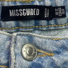 Load image into Gallery viewer, Missguided Jeans Womens 12 Trashed Distressed Mature Mom Everyday Streetwear