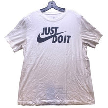Load image into Gallery viewer, Nike Shirt Mens Large Just Do It Spell Out Large Center Swoosh Athleisure